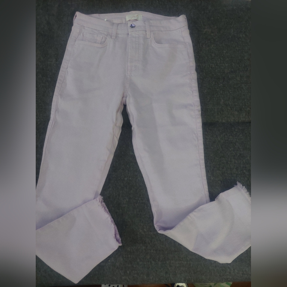 Jen7 for 7 for All Mankind violet skinny copped jeans size 6